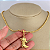 Colar 45Cm Veneziana Ping Bota Chapeu Country - Imagem 2