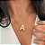 Colar 45cm Veneziana Inicial Bubble Zirconia - Imagem 1
