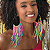 Brinco Argola Carnaval Fio Cetim - Imagem 1