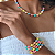 Conjunto Carnaval Colar Com 6 Pulseiras Coloridas Bolas - Imagem 1