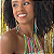 Conjunto Colar Com Brinco franja Cetim Carnaval - Imagem 4