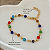Pulseira Corrente Pedras Coloridas - Imagem 3