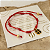 Pulseria 7 Nós Vermelha Amuleto Proteção Com Berloque - Imagem 5