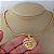 Colar 45cm Placa Mensagem Religiosa - Imagem 1