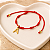 Pulseira 7 Nós Vermelha Kabbalah Proteção Com Inicial Do Nome - Imagem 6