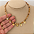Colar 40cm Cristal 2mm Medalhas - Imagem 3