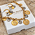 Brinco Argola Medalhas Moeda Antiga - Imagem 3