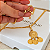 Colar 45cm Medalhas Moeda Dubai - Imagem 2