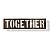 PLACA EM FERRO TOGETHER 130CM - Imagem 2
