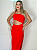 Vestido Feminino Com Fenda Feminino Vermelho - Imagem 3