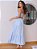 Conjunto Feminino Cropped e Saia Longa Azul Claro - Imagem 2