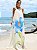 Vestido Longo Floral Azul Atemporal para o Verão - Imagem 1