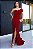 Vestido de Festa Longo com Fenda Elegante Ombro a Ombro - Imagem 1