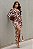 Vestido Longo Estampado com Manga Longa e Fenda - Imagem 2