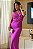 Vestido Longo com Drapeado Lateral e Recorte no Decote - Imagem 11