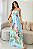 Vestido Longo Feminino Estampado com Recorte e Alças Finas - Imagem 7