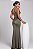 Vestido Longo Drapeado com Fenda Lateral - Imagem 2