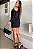 Vestido Curto Preto Elegante Manga Longa - Imagem 3