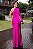 Vestido Longo Drapeado Um Ombro com Fenda - Imagem 11