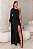 Vestido Longo Drapeado Um Ombro com Fenda - Imagem 8