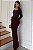 Vestido Longo Ombro Vazado Ajustado Feminino - Imagem 5