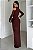 Vestido Longo Ombro Vazado Ajustado Feminino - Imagem 3