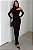 Vestido Longo Ombro Vazado Ajustado Feminino - Imagem 7
