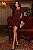 Vestido Curto Preto Ajustado Manga Longa - Imagem 3