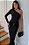 Vestido Longo Um Ombro Só Ajustado com Fenda - Imagem 2