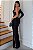 Vestido Longo Um Ombro Só Ajustado com Fenda - Imagem 3