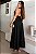 Vestido Longo Feminino Gola Alta Preto - Imagem 2