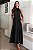 Vestido Longo Feminino Gola Alta Preto - Imagem 1