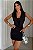Vestido Mini Tubinho Decote Drapeado Modelador - Imagem 3