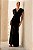 Vestido Longo Preto Festa Decote Degagê - Imagem 1