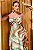Vestido Longo Estampado com Recorte e Decote - Imagem 3