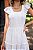 Vestido Longo Branco Em Malha Lese - Imagem 2