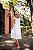 Vestido Longo Branco Em Malha Lese - Imagem 1