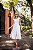 Vestido Longo Branco Em Malha Lese - Imagem 3