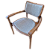 Cadeira Zé Com Braço Estofada Estrutura Castanho - Imagem 1