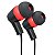 Fone de Ouvido Stream Elg C/ Microfone STR08BKRD Preto e Vermelho - Imagem 1