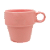Xícara Lyor Para Café Cerâmica Rosa 210ml - Imagem 1
