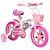 Bicicleta Cecizinha Rosa e Branca Aro 14 Caloi 444.29234 - Imagem 1