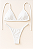 BIQUÍNI BASIC FIXO TRIANGLE BRANCO - Imagem 1