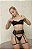 CONJUNTO REVEAL PRETO COM CINTA LIGA - Imagem 1