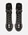 Bota Preta Couro Cano Curto Amarração Knit - Imagem 5