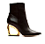 BOTA COURO PRETO CANO CURTO CECCONELLO SALTO DOURADO - Imagem 2