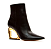 BOTA COURO PRETO CANO CURTO CECCONELLO SALTO DOURADO - Imagem 3