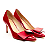 SCARPIN VERNIZ VERMELHO SALTO MÉDIO CECCONELLO - Imagem 4