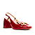 SLINGBACK COURO VERMELHO SALTO BLOCO CECCONELLO - Imagem 1