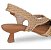 Slingback Tramada Salto Baixo Valentina Bege - Imagem 3